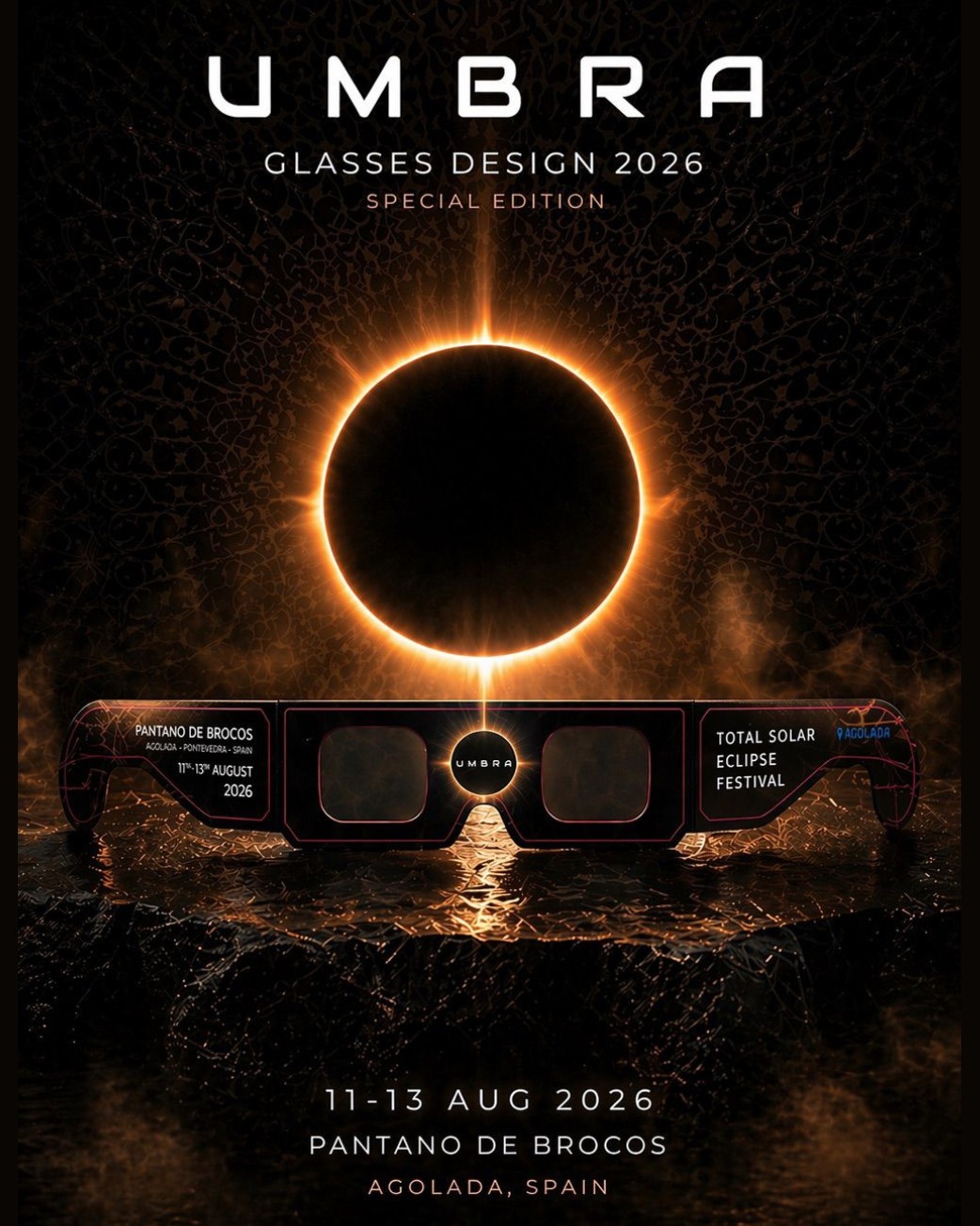 UMBRA · diseño de gafas de eclipse, edición especial 2026