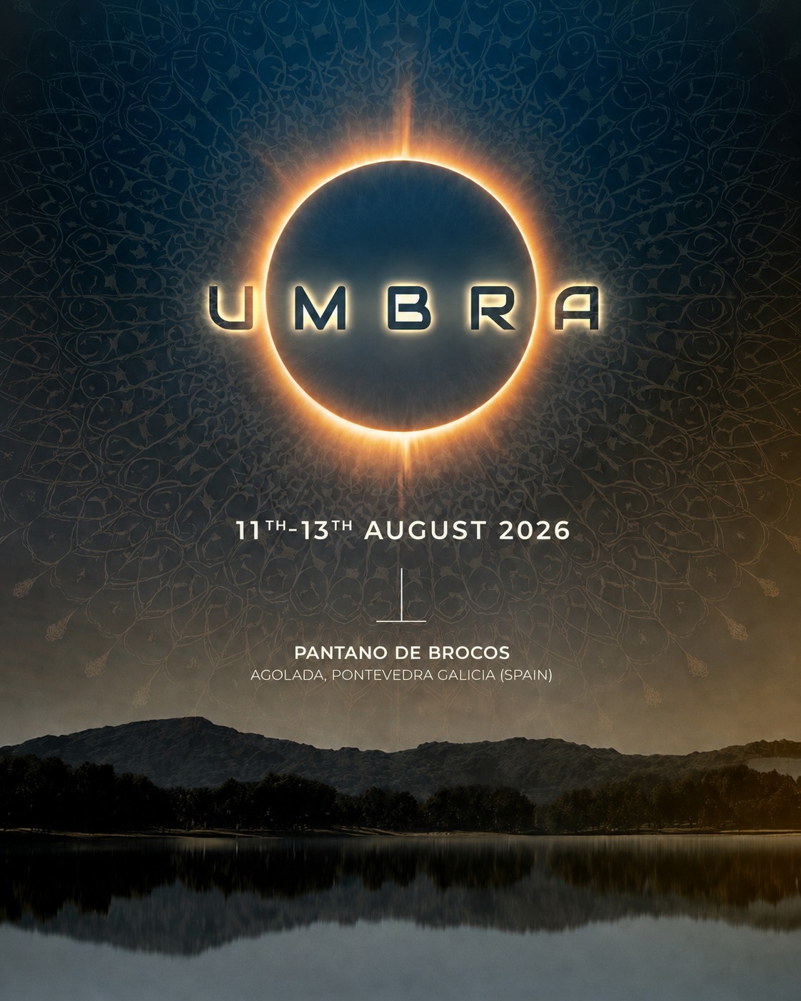 Cartel oficial de UMBRA · 11-13 agosto 2026